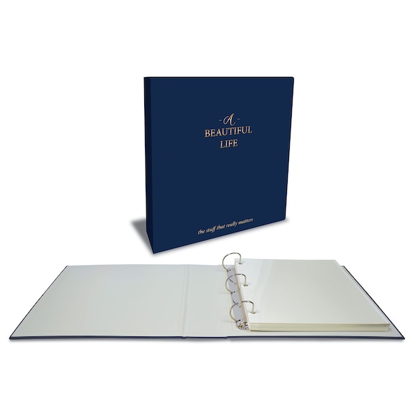 Better Office Products Large 3-Ring Padded Photo Album, Magnetic Self-Stick, 50 Double Sided Photo Mounting Shts 32123 - main